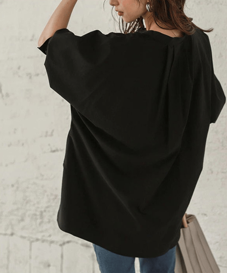 slit hem shirt / 4color　hm2964