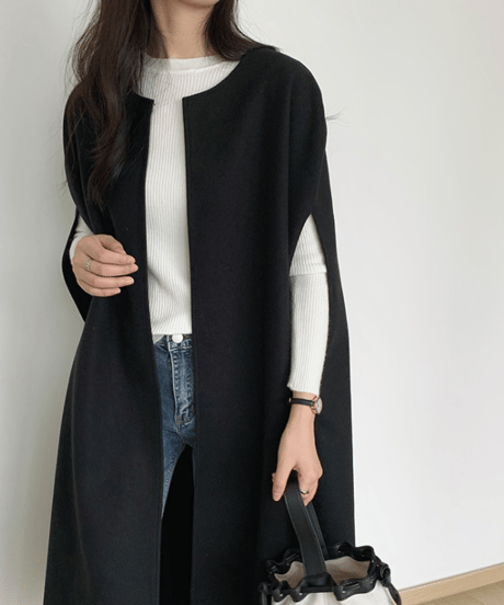 elegant cape coat / 3color　hm2591