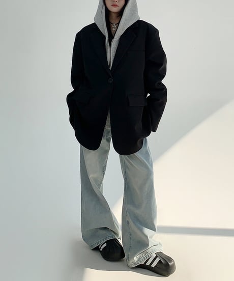 oversize tailored jacket / 2color　hm1951