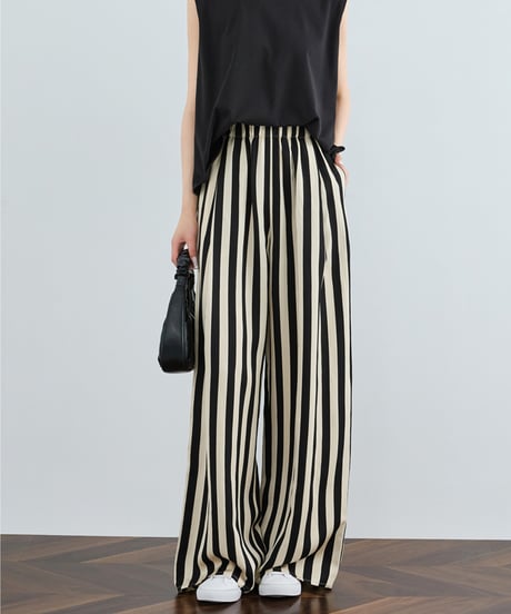 relaxed stripe pants　hm2373