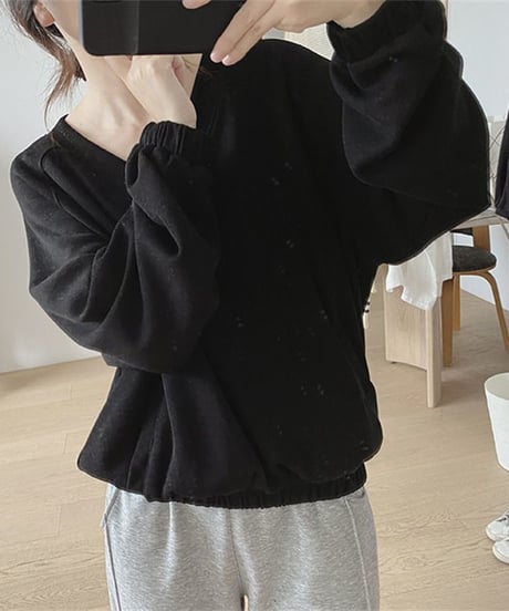 v-neck oversized tops / 3color　hm1777