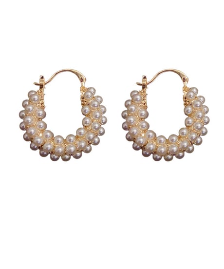 pearl hoop pierce / 2color　hm1954