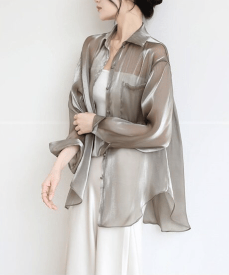 sheer pocket shirt　hm2877