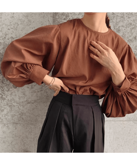 lantern sleeve blouse / 4color　hm2577