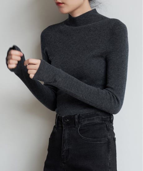 middle neck knit / 5color　hm2801