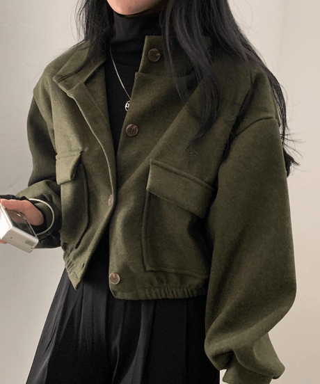cropped tailored jacket / 4color　hm2750