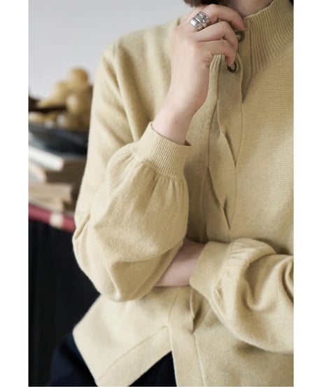 puff sleeve knit / 3color　hm2551