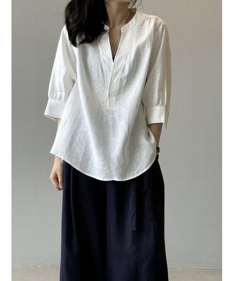 linen relax blouse / 2color　hm2292