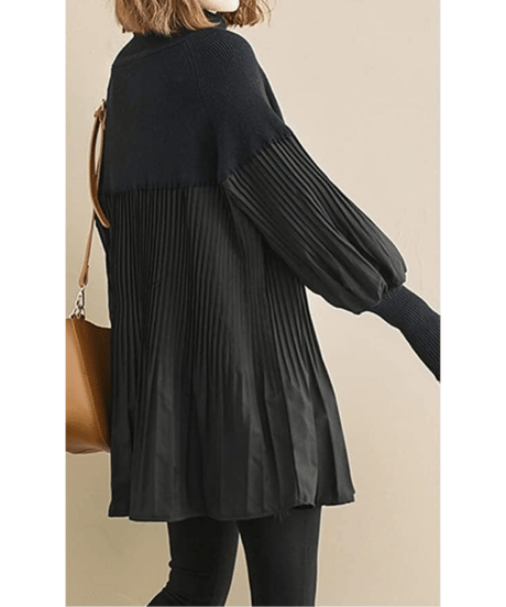pleated docking tunic / 2color　hm2656
