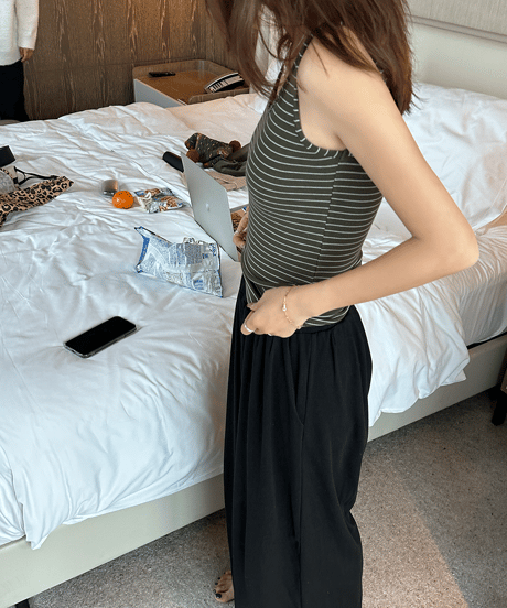 stripe tank top / 2color　hm1418