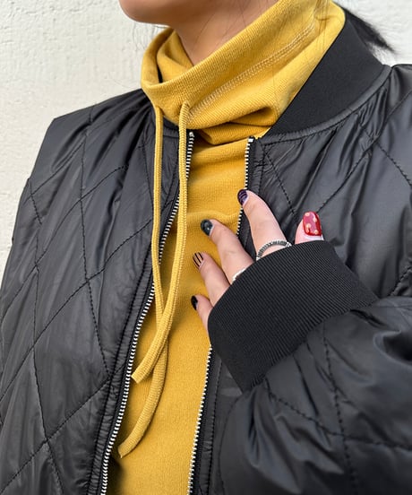 quilted full zip jacket / 2color　hm1890