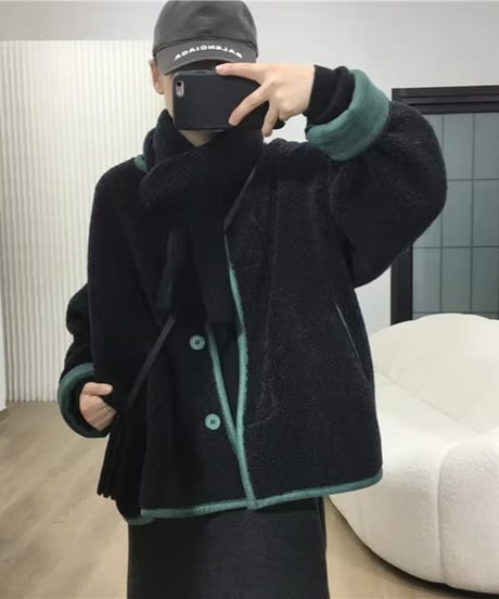 reversible boa blouson / 3color　hm2715