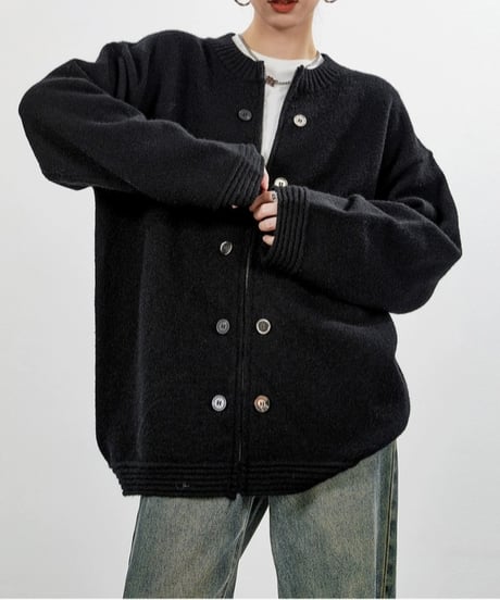 classic knit cardigan / 2color　hm2708