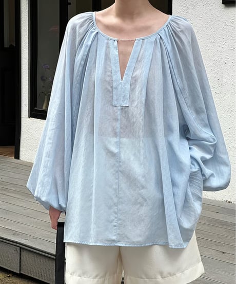 puff sleeve blouse / 2color　hm2063