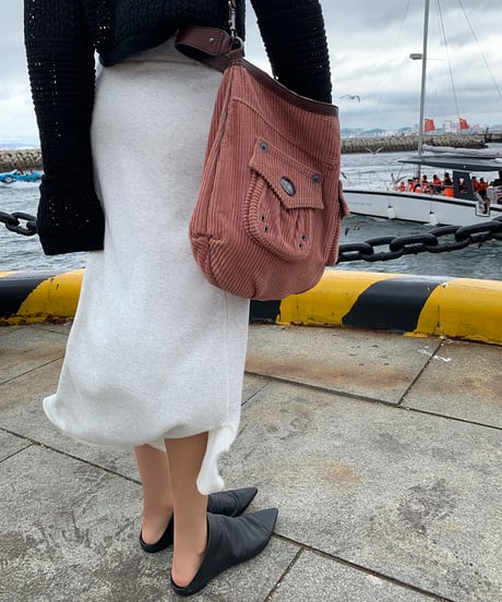 side slit sweat skirt / 2color　hm1293