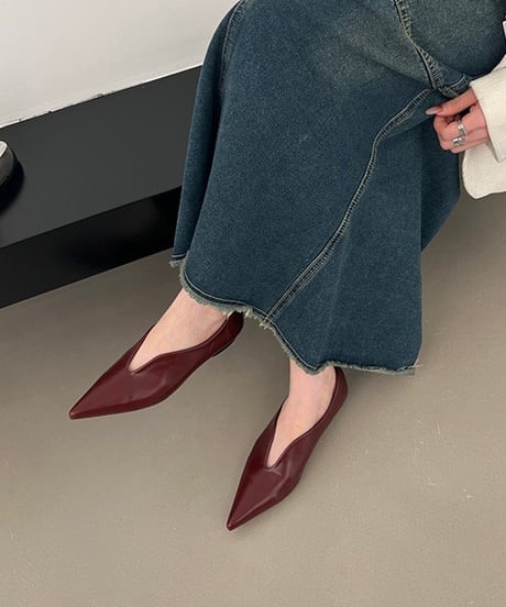 pointed toe pumps / 4color　hm1351