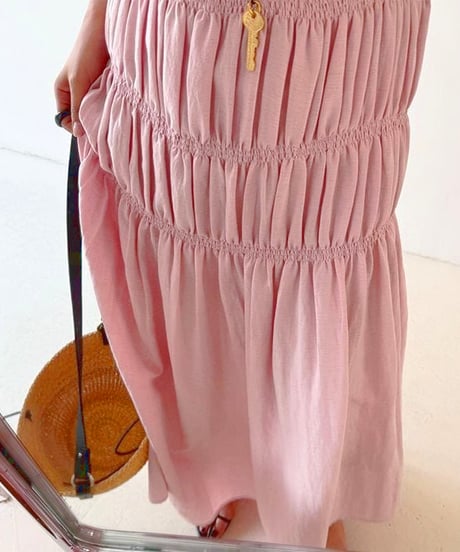 tiered long one-piece　hm2243