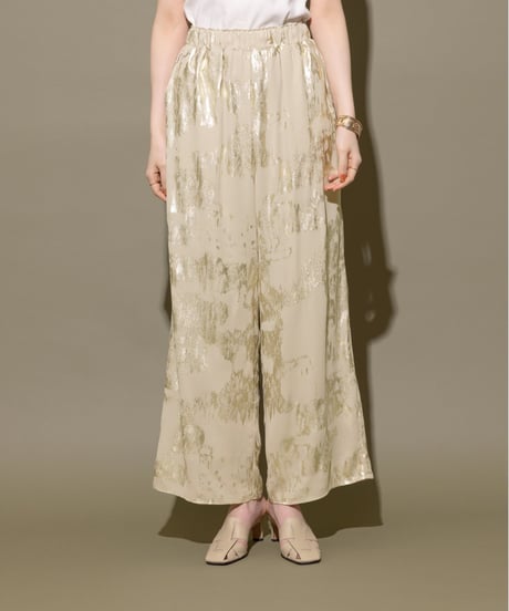 metallic wide pants / 2color　hm1595
