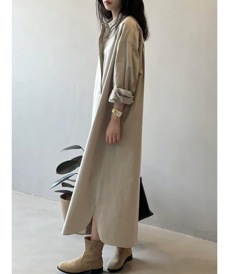 light split dress / 3color　hm2536