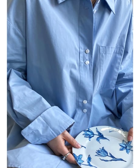 double button shirt / 2color　hm2053