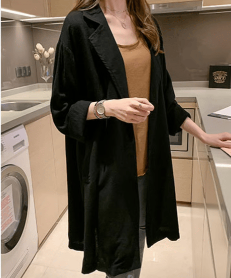 linen long coat / 3color　hm2905