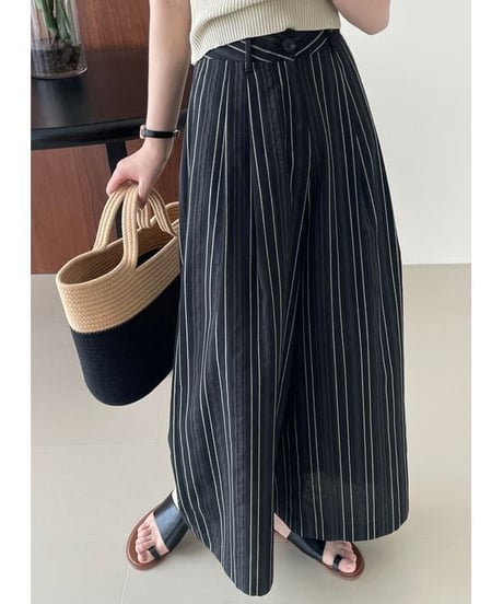 stripe relax pants / 2color　hm2370