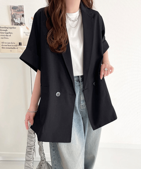 short sleeve jacket / 3color　hm2967