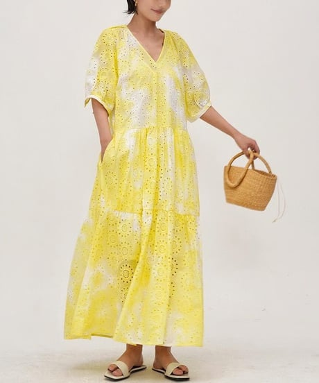 embroidered summer dress　hm2447