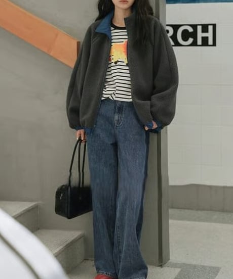 side line denim pants　hm2589