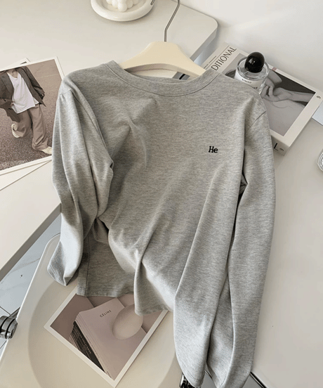 simple logo l-tee / 4color　hm2837