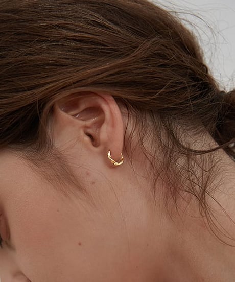 minimal hoop pierce / 2color　hm2376