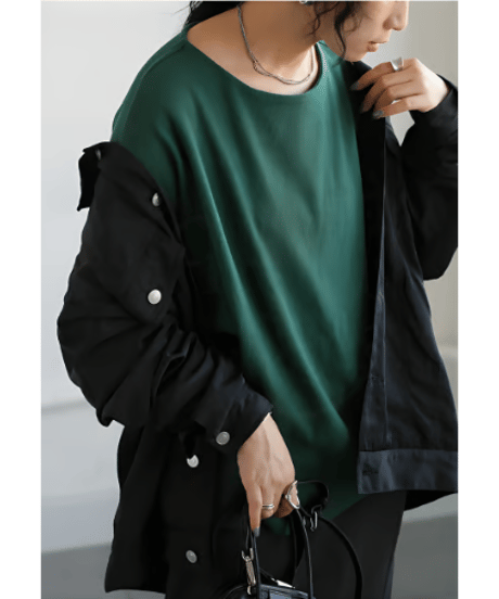 boat neck pullover / 5color　hm2638