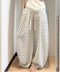 dot wide pants / 3color　hm2892