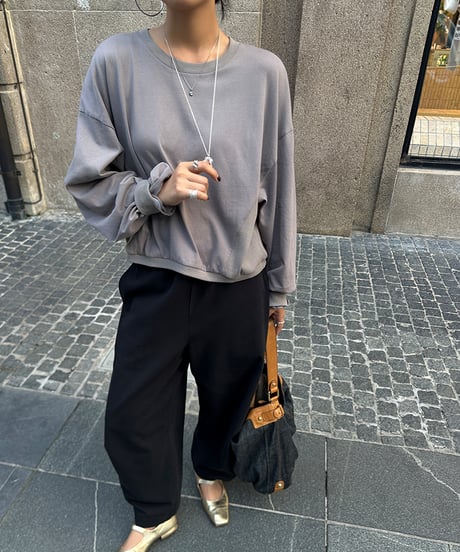 loose casual sweatshirt / 2color　hm1701
