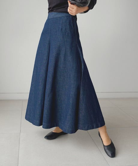 denim gaucho pants　hm1378