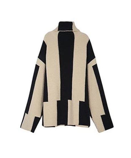 striped design knit　hm1660