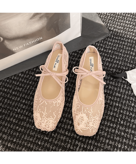 lace flat shoes / 3color　hm2858