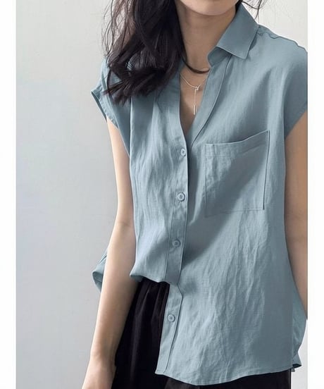 linen casual shirt / 2color　hm2288
