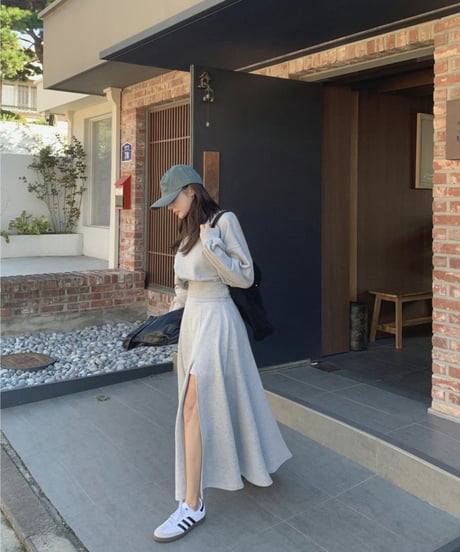 slit long skirt / top　hm2819