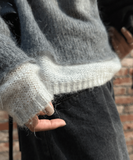 layer style knit top / 2color　hm1091