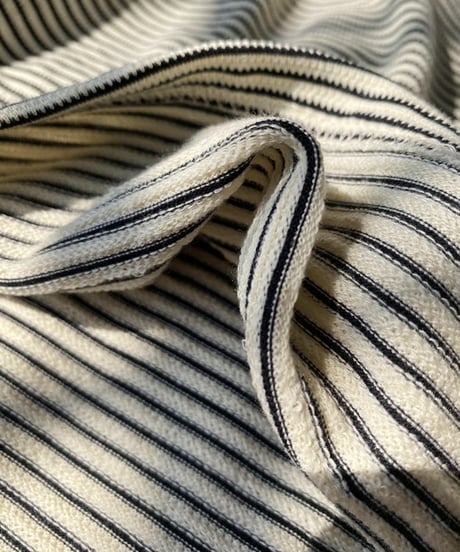 henley neck border top　hm1739