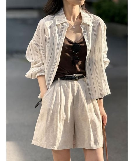 linen touch shorts / 3color　hm2366