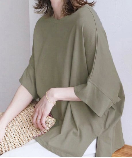 side slit top / 8color　hm2953