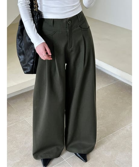 draped wide pants / 2color　hm2050