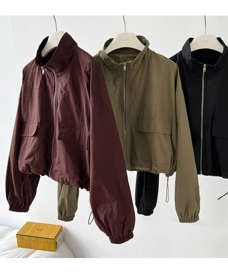 zip blouson & skirt / 2color　hm2016