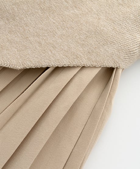 pleated docking dress / 2color　hm1674
