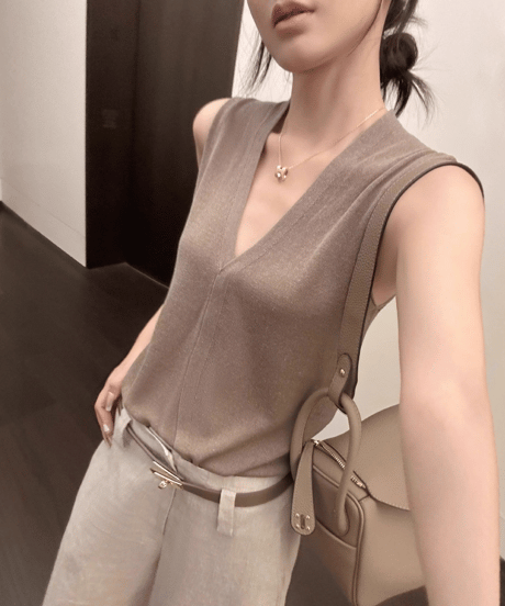 summer knit vest / 3color　hm2416