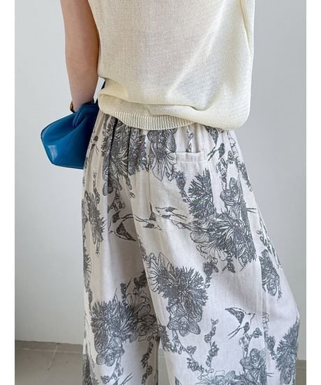 soft botanical pants / 2color　hm2223