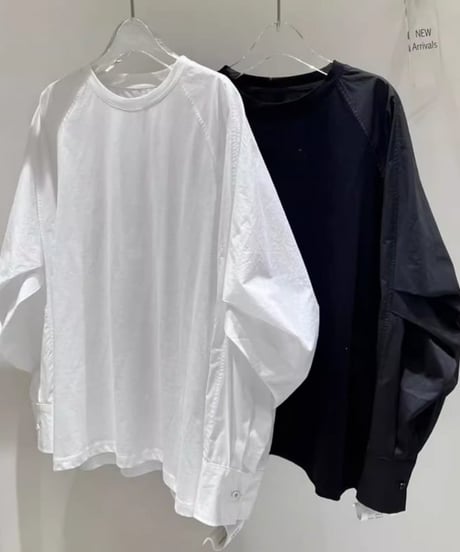 tucked sleeve pullover / 2color　hm2024