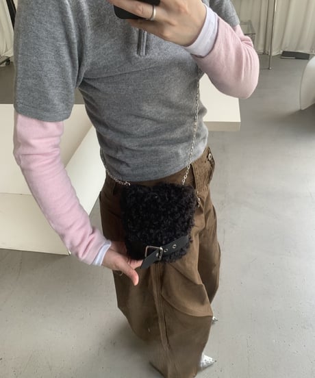 fur mini bag / 2color　hm2758